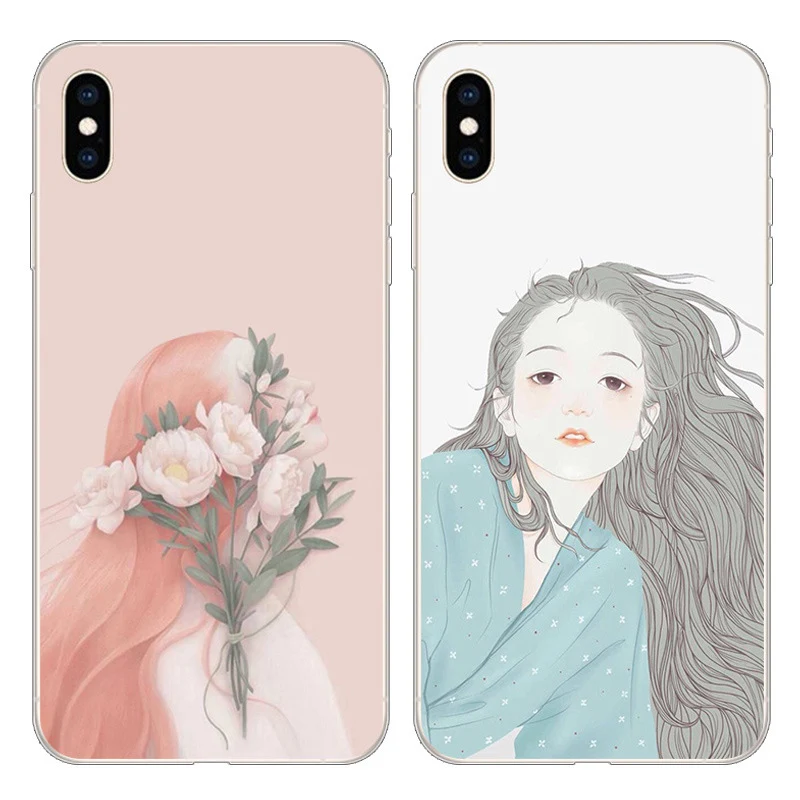 6 5 &quotдля iphone XS Max чехол милый мягкий для телефона девочек iphoneXS защитный XSMax fundas