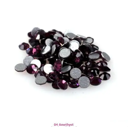 

Free Shipping Nail Art Rhinestone Amethyst Color SS34(7.2-7.4mm) 288pcs/pack Non Hotfix Flatback Crystal Stones
