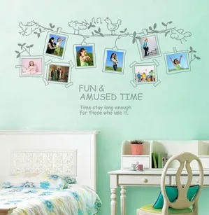 

Birds Sing on the Tree Branch Wall Sticker Picture Wall Decor Art Photo Frame Wall Decal Fun Amused Time Wall Quote Poster