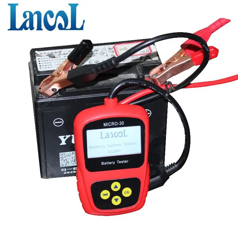 Buy Motorcycle Battery Tester LCD Display 12V Scooter