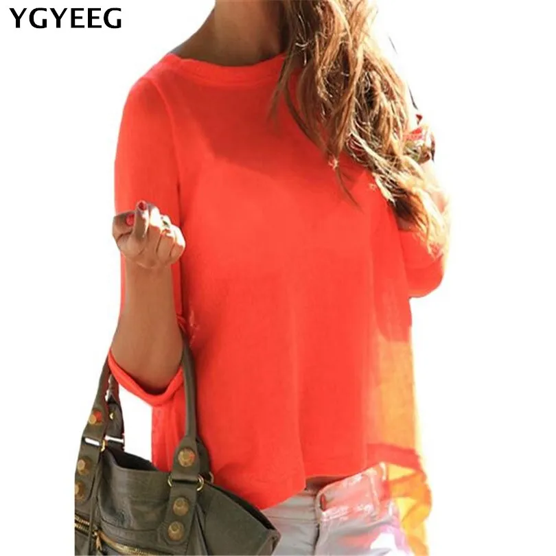 

YGYEEG Summer Sexy Backless Split Blouse Women's Long Sleeve Chiffon Shirt Back Perspective Loose Casual Shirts Tops S-2XL Top