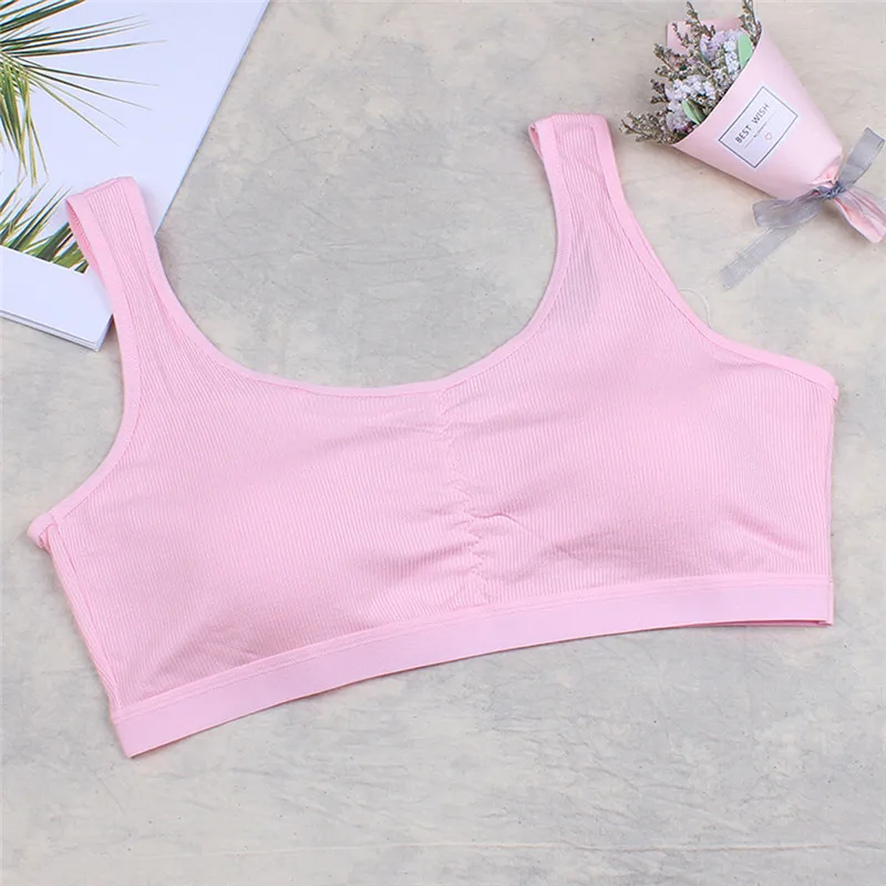 Girls cotton bra 2019 summer new Kids Girls Underwear Bra Vest Children Underclothes Sport Undies Clothes #4M08 (21)
