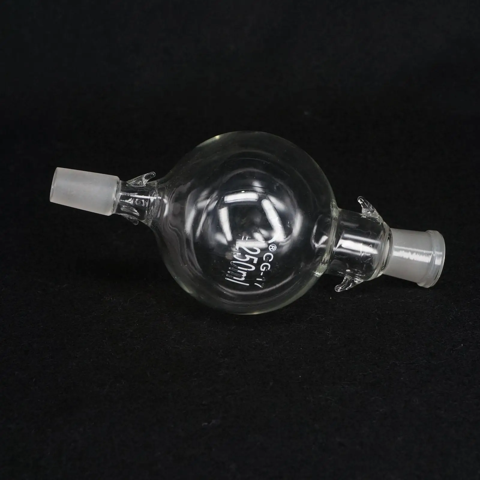

250ml 19/26 Chromatography Solvent Reservoir Ball Lab Glass Bottle Quick Fit