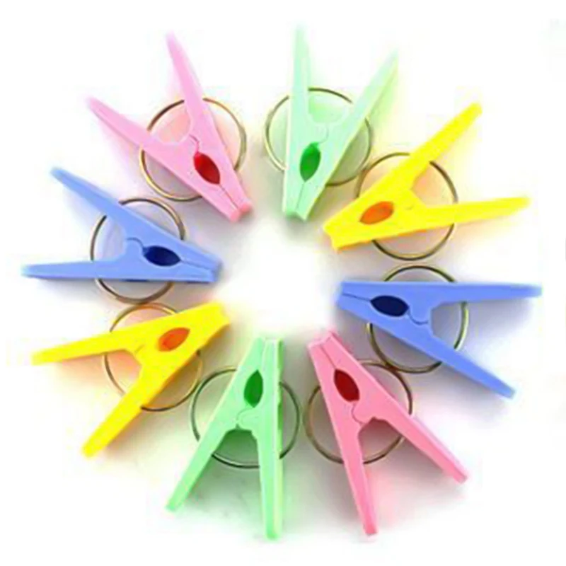 

Clothes Pegs 20pcs Home Pins Convenient Laundry Folder Plastic Windbreak Colorful Clips