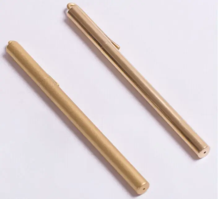 EDC Signature Copper Pen Black Ink Brass Gold Pen Pure Metal Pen Copper Gift Pen Camping Glass Breaker Gear Outdoor Survival EDC Signature Copper Pen Black Ink Brass Gold Pen Pure Metal Pen Copper Gift Pen Camping Glass Breaker Gear Outdoor Survival