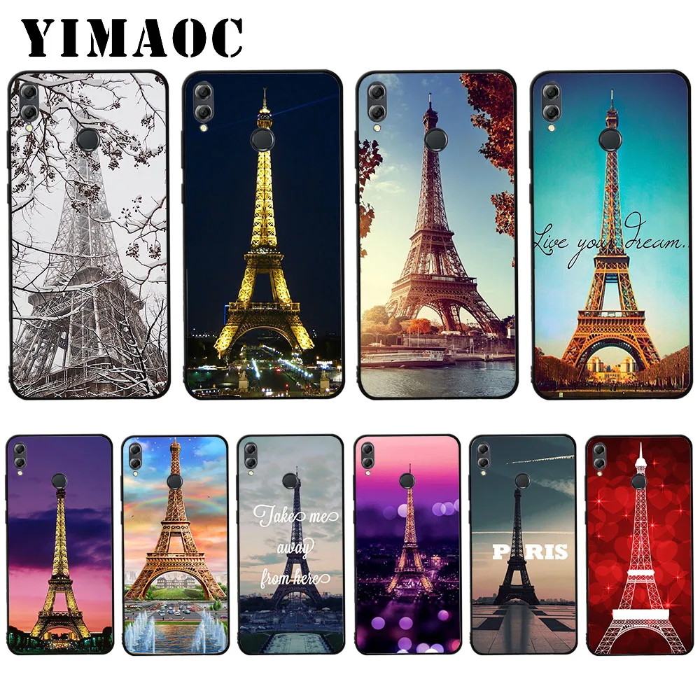 

YIMAOC Love Paris Eiffel Tower Soft Case for Huawei Y5 Y6 Y7 Prime Y9 Mate 10 20 Lite Pro Nova 2i 3 3i 4 Lite
