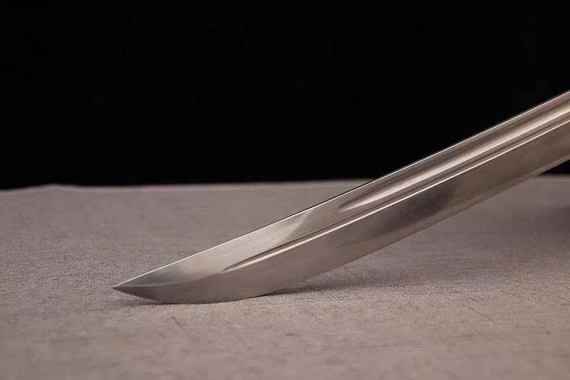 Китайский известный ручной клинок из дамасской стали+ тонкая полированная Династия Цин очень острое лезвие