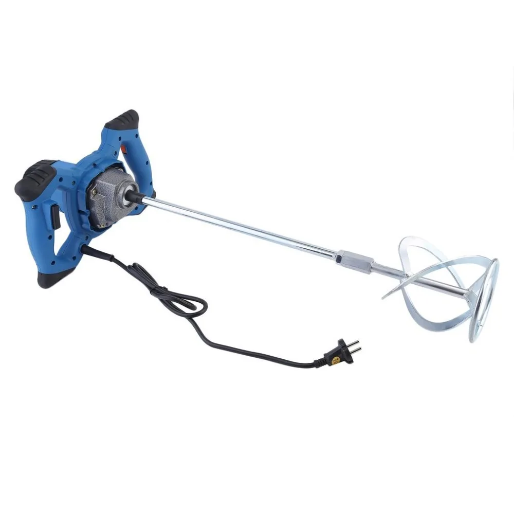 

(Ship From DE)Ergonomic Industrial Electric Hand Mixer Stirrer Agitator 1600W Feed Coating Plaster Paint Cement Mortar EU Plug