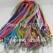 100 шт разноцветная лента из шелковой органзы ожерелье с вуалью шнур вощеный шнурок для подвески