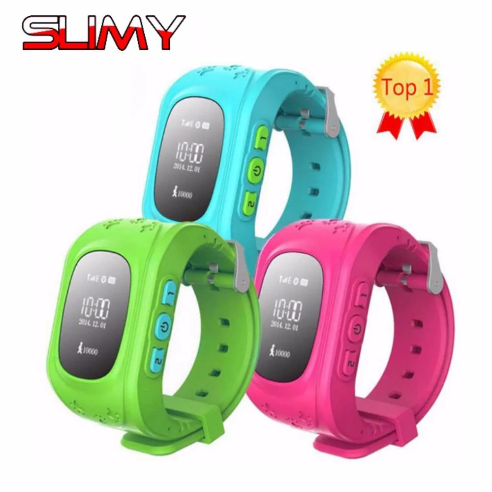 Slimy Q50 Smart Watch Kid Safe Wristwatch GSM GPS Finder Locator Tracker SOS Anti Lost Smartwatch