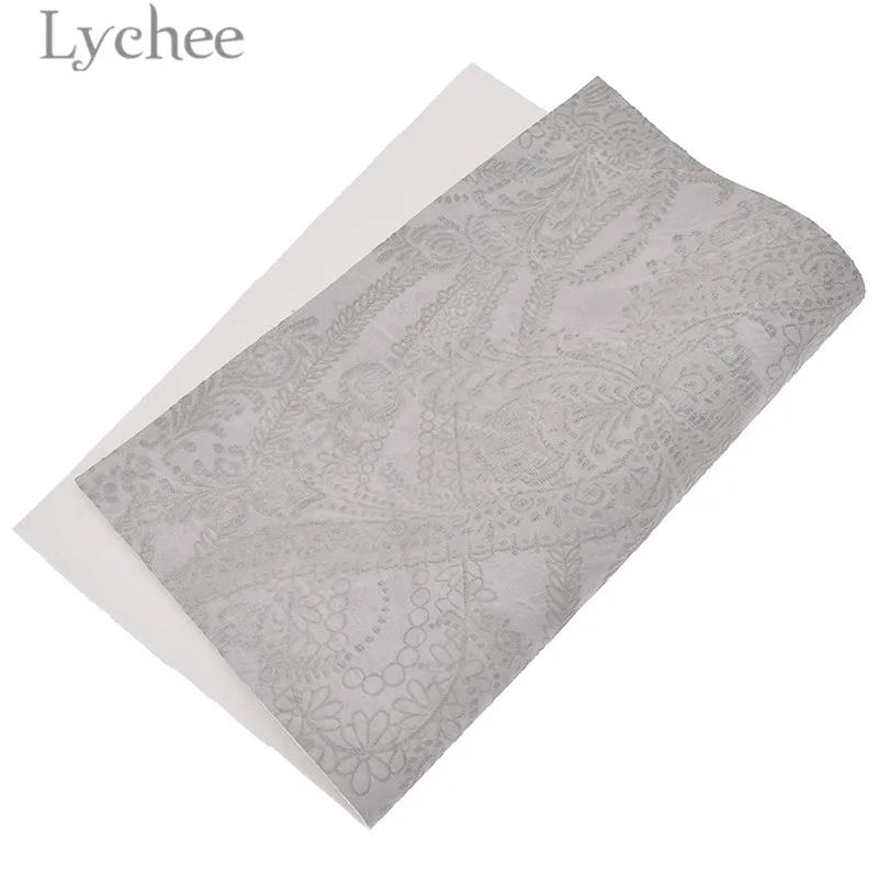 Lychee Life 29x21 см A4 тисненая Цветочная кожаная ткань высокого качества Синтетическая Кожа DIY материал для сумок одежды - Цвет: 3