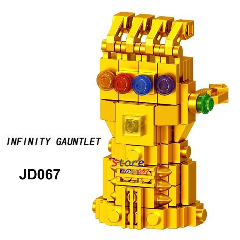 

Single Marvel Avengers 3 Infinity War Thanos Infinity Gauntlet Super Heroes Figures Model building blocks toys for children