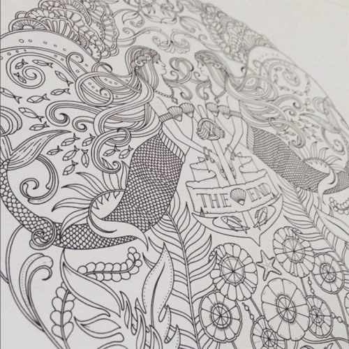 Online Shop Lost Ocean An Inky Treasure Hunt And Coloring Book Adult Children Stress Relivers Graffiti Painting Drawing Books Secret Garden