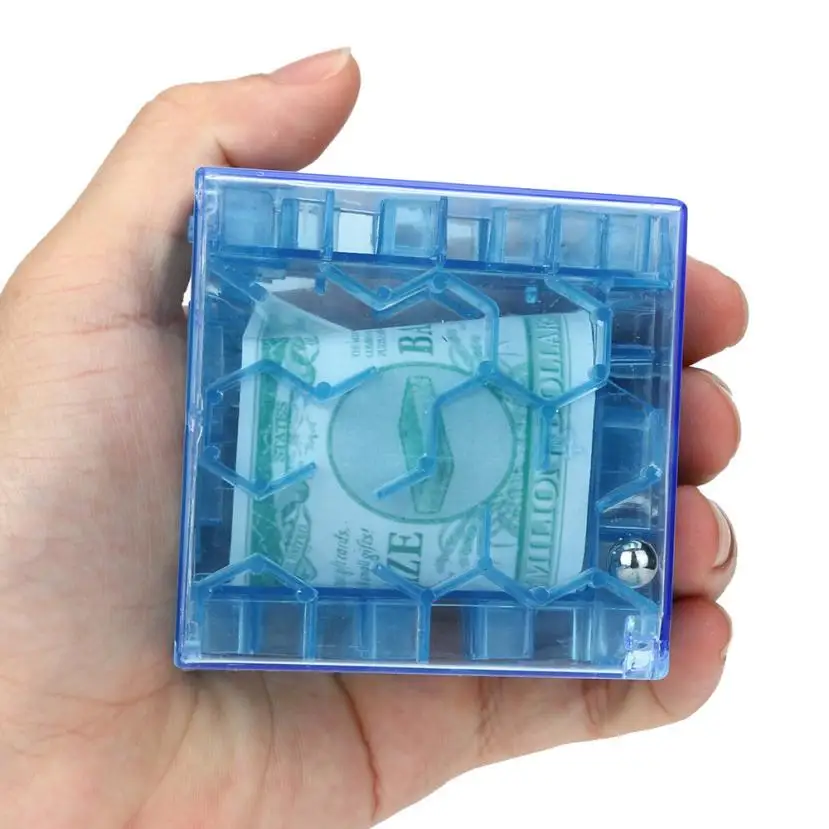 Обучающие Инструменты 3D куб головоломка деньги Лабиринт банк экономия монет Коллекция Чехол Коробка забавная игра в мозги Рождественский подарок
