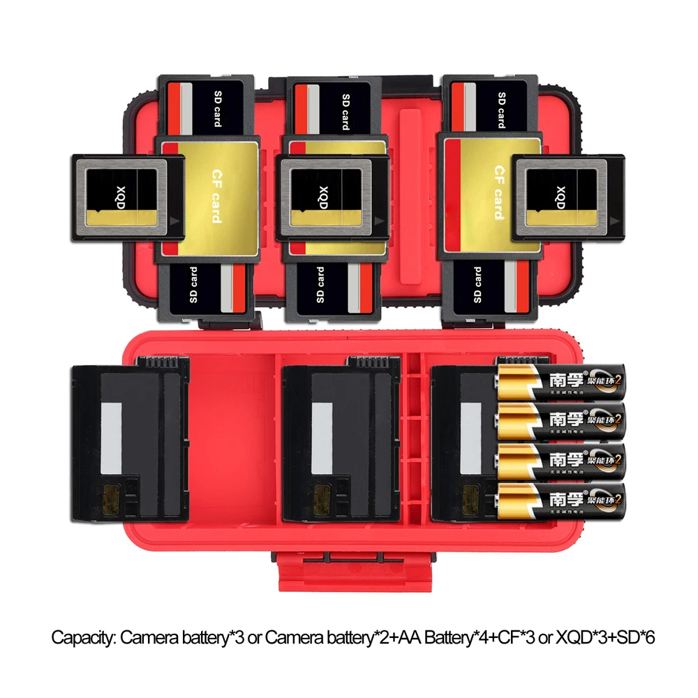 D950 3 шт. Батарея многофункциональный ящик для хранения Пластик держатель E6 EL15 SD CF XQD контейнер для хранения карточек для Canon sony Nikon чехол для аккумулятора