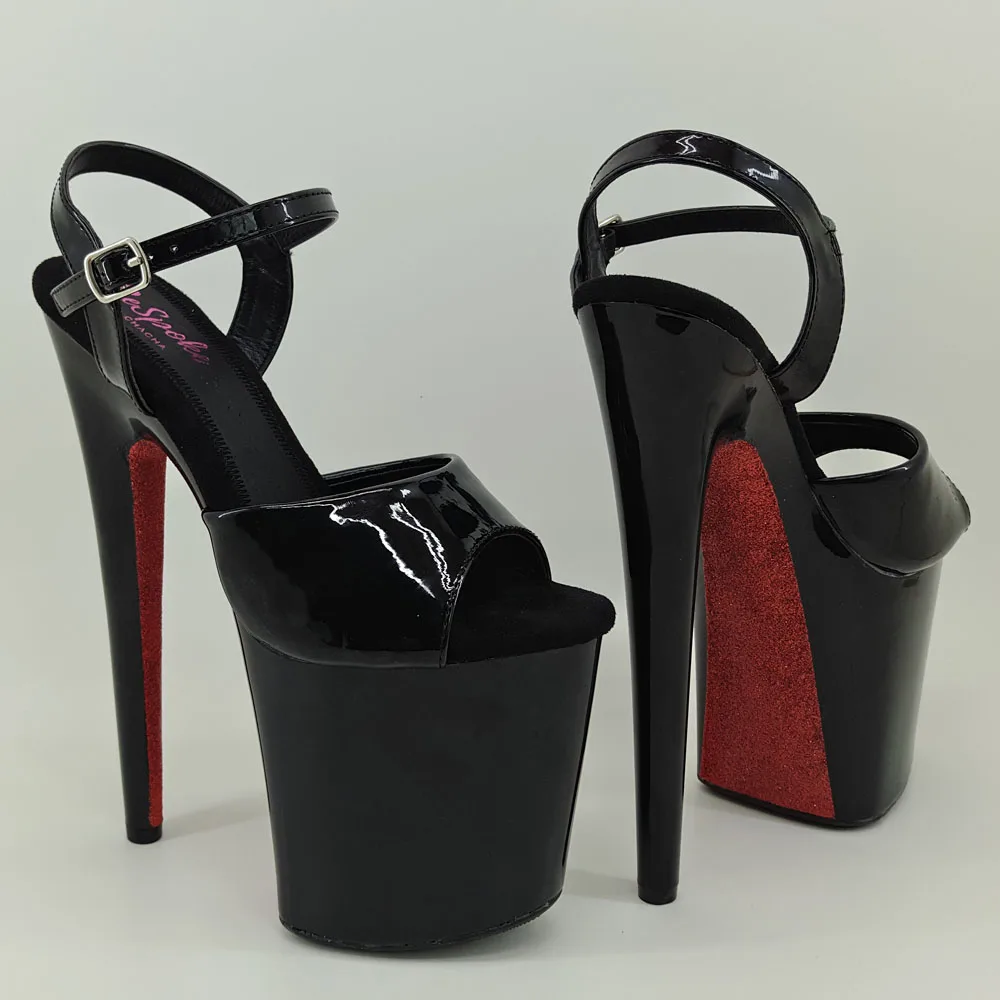 Leecabe/женские босоножки на платформе 8 дюймов/20 см; вечерние туфли на высоком каблуке; обувь для танцев на шесте