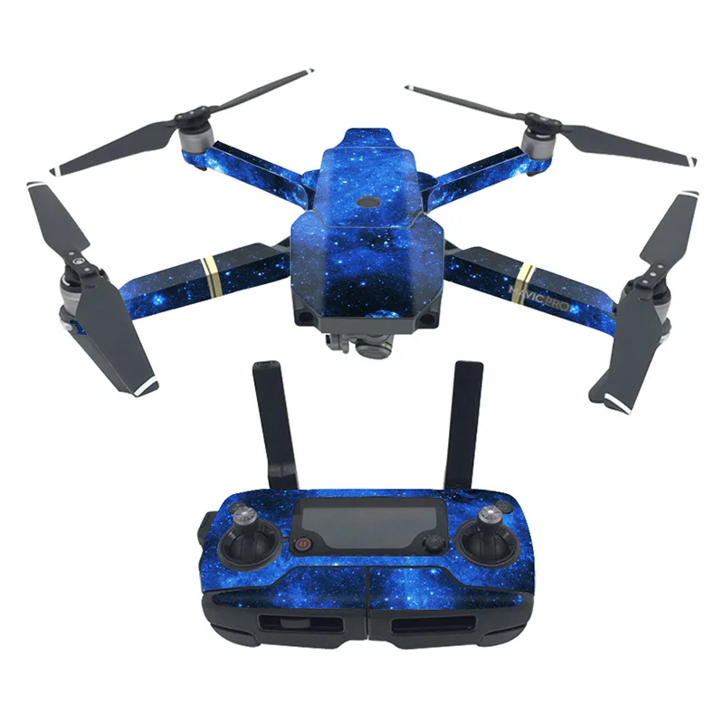 Cool PVC 3M Glue Decals Skin Sticker for DJI Mavic Pro Drone & Battery