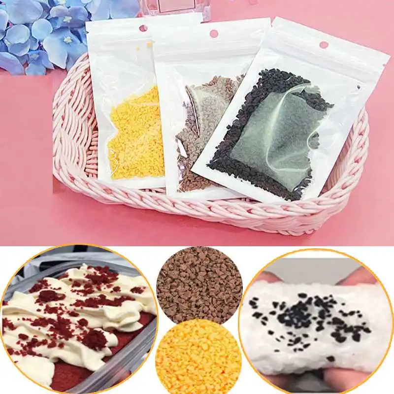 

15g New Chocolate Slime Clay Sprinkles for Filler Supplies Candy Fake Cake Dessert Mud Decoration Toys for Children Kids