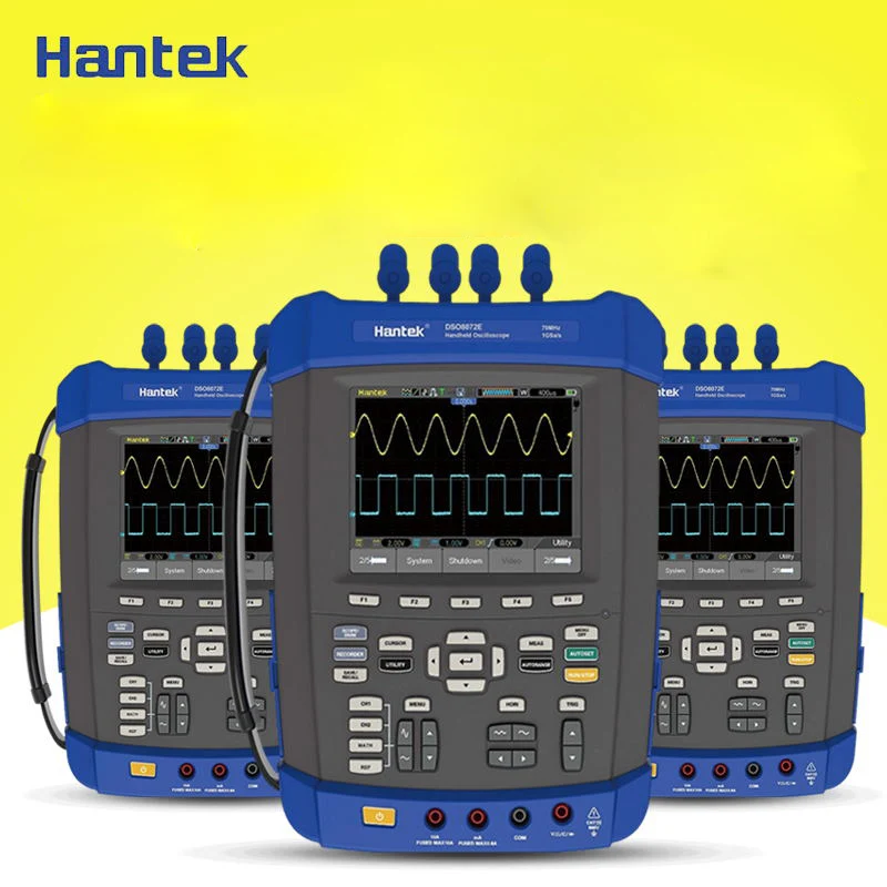 Hantek 2Channel 200Mhz Handheld Oscilloscope DSO8202E,5.6 inch TFT