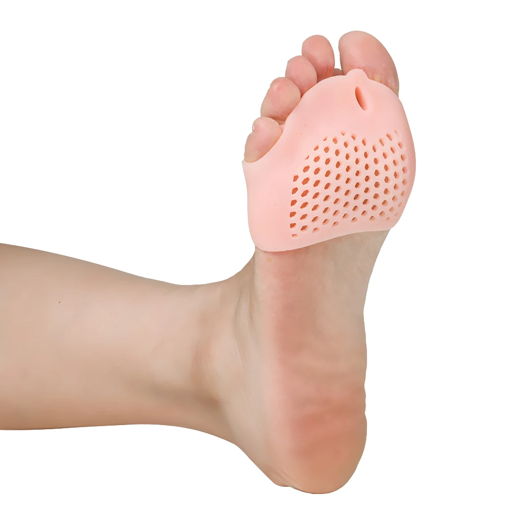 Soft Silicone Toe Corrector Splint Hammer Finger Valgus gel bunion Toe Separator Cushion Pads Skin White Color Foot Care