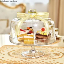 Европейская Крышка для торта ужин при свечах прозрачное стекло Пылезащитная крышка десерт закуски с крышкой чайный поднос фрукты West Point Home