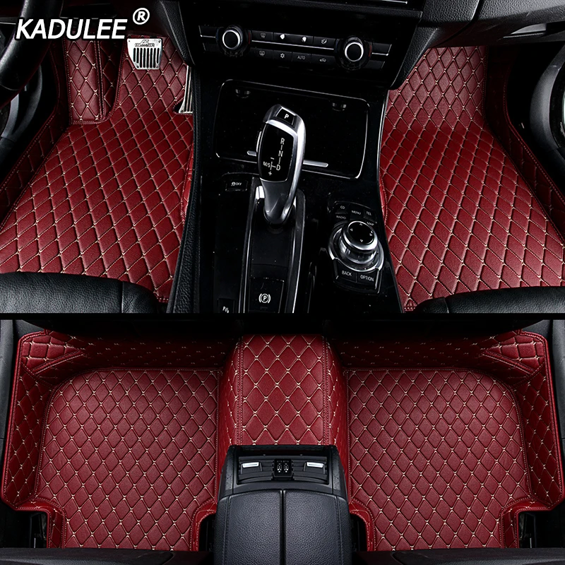 

KADULEE Custom car floor Foot mat For Dodge Journey Caliber Avenger Challenger Charger waterproof auto accessories