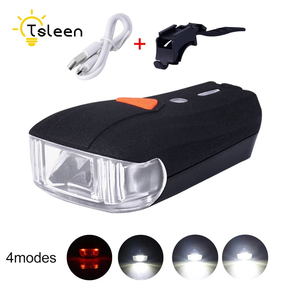 

TSLEEN 400lm Smart Bike Light IP64 Sensor Intelligent Cycling Light Bicycle Headlight Front Light LED USB Rechargeable Head Lamp