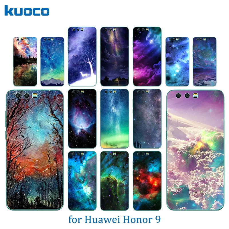 Чехлы для телефонов 5 15 дюймов Huawei Honor 9 задняя крышка с рисунком звездного неба