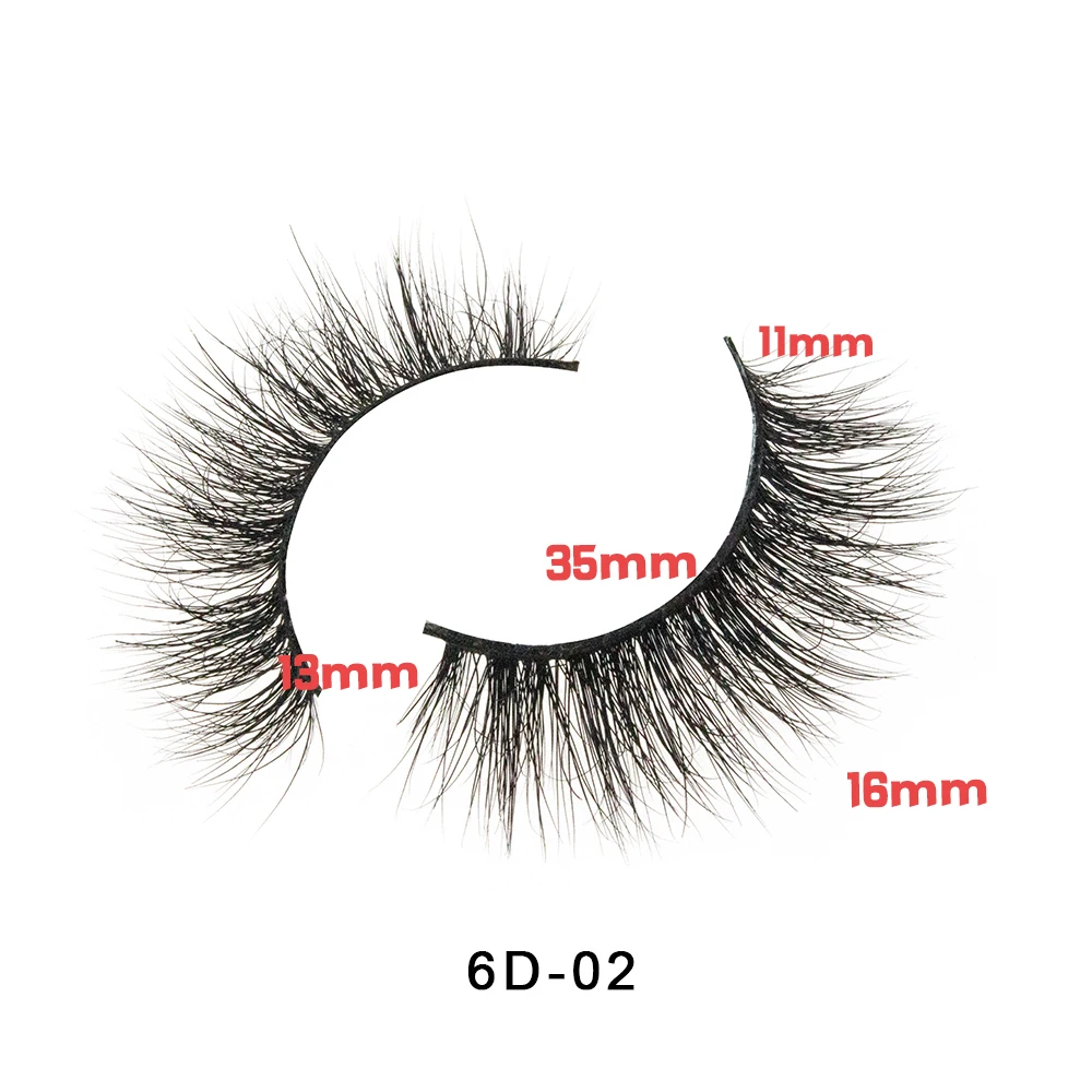 CrownLashes индивидуальные норковые ресницы 3D натуральные длинные невидимые тонкие