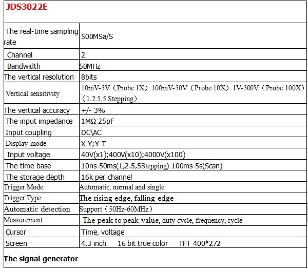 Jinhan JDS3022E цифровой осциллограф JDS3022 двухканальный AC/DC вход Муфта низкая цена на продажу