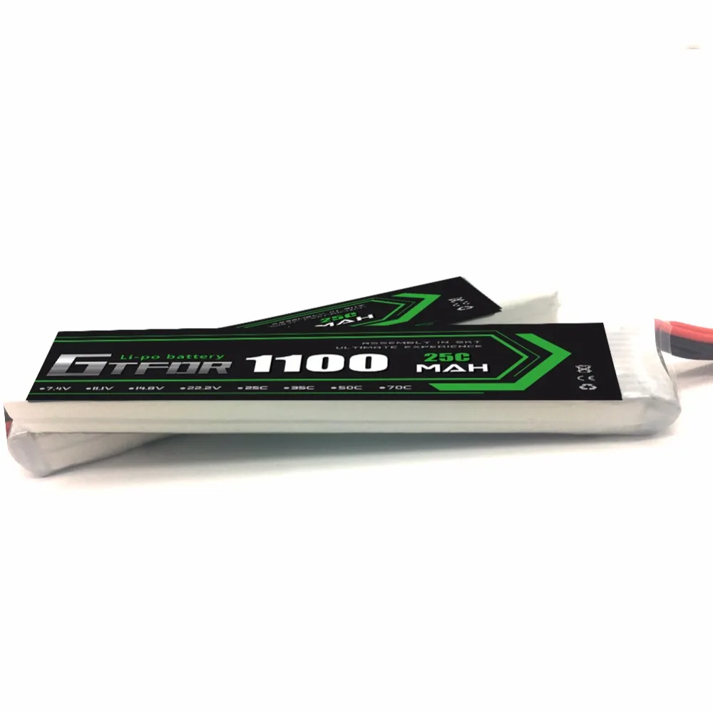 GTFDR POWER 7 4 в 1100 мач 25C 2s аккумулятор для пистолета страйкбола мини радиоуправляемая