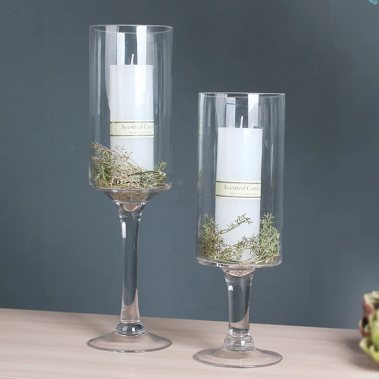 10pcs,30cm,40cm tall Transparent / clear glass wedding table