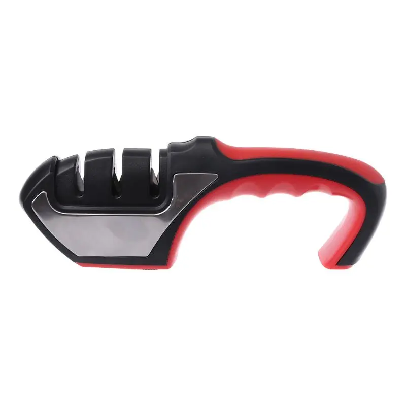 

Household Knife Sharpener Quick Sharpeners Professional 3 Stages Handheld Grinder Hard Carbide Ceramic Sharpening Stone Non-Slip