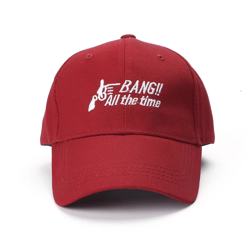 

Baseball Cap Posture Letter Embroidered Cotton Strapback Hat Headwear Outdoor Sports Wear with Adjustable Back Closure