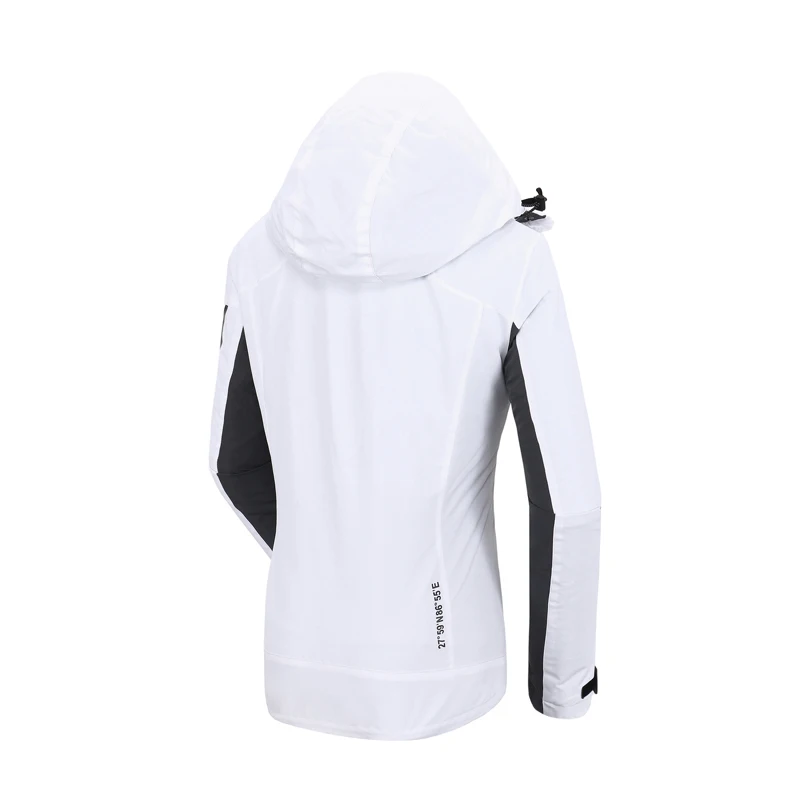 Распродажа) Li-Ning женская верхняя одежда 3 в 1 Ветровка внутренняя флисовая куртка 2 шт. теплая подкладка спортивные пальто с капюшоном AWBN004 WWJ949