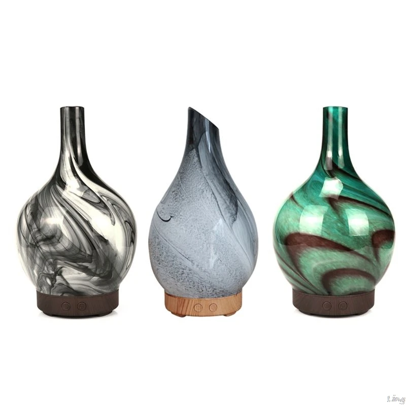 

Ink Painting Vase Air Humidifier Air Aroma Purifier With 7 Color LED Lights Electric Aromatherapy Essential Oil Aroma Diffuser