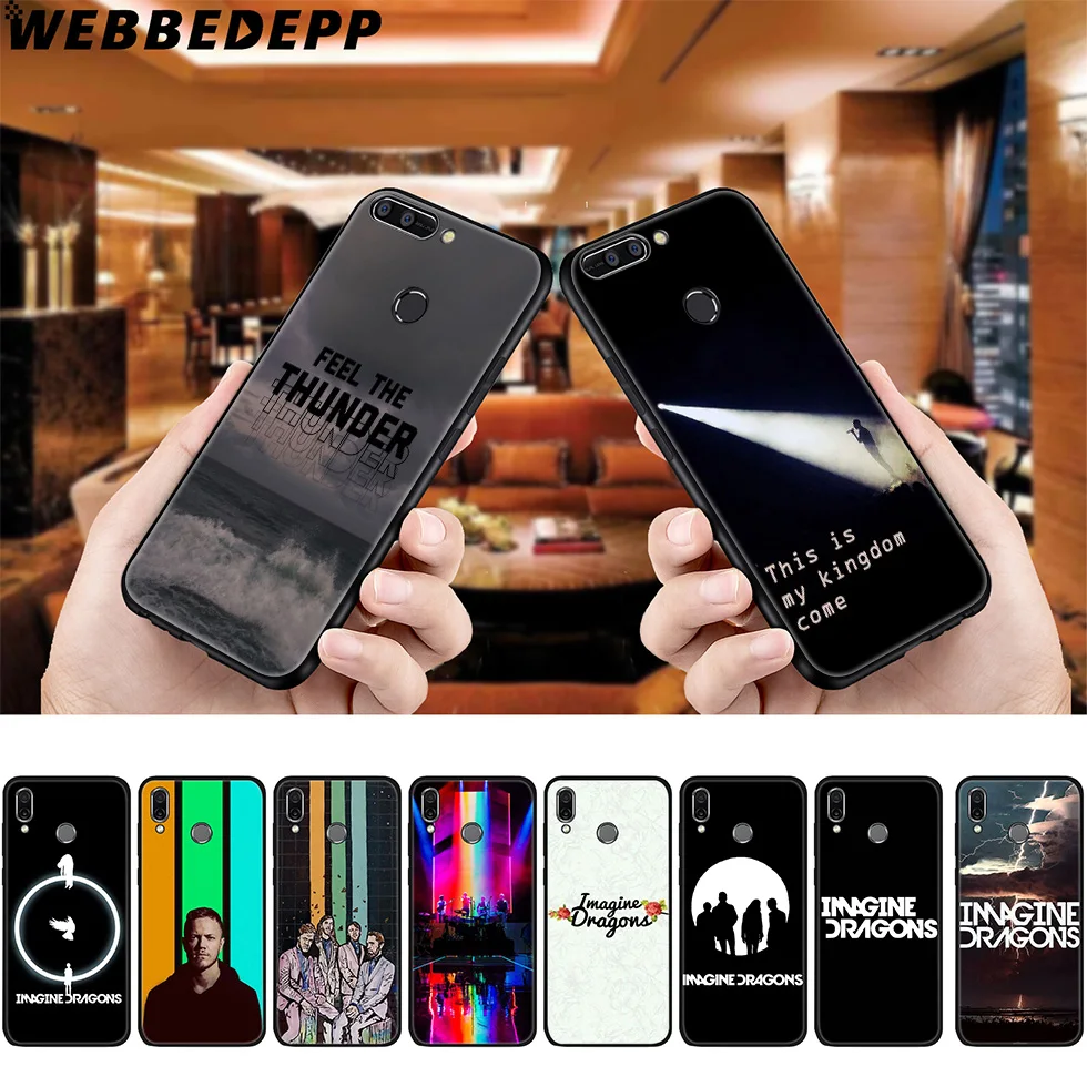 WEBBEDEPP Imagine Dragons Band мягкий чехол для Huawei P8 P9 P10 P20 P30 Lite Pro P Smart Z Plus 2019 Y6 Prime 2018 2017 Mini |