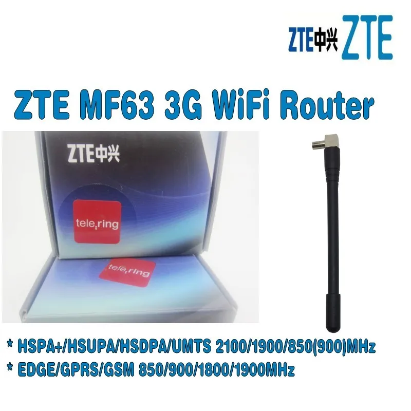 Разблокированный Wi Fi роутер ZTE MF63 21 Мбит/с модельный ключ mifi Мобильная точка