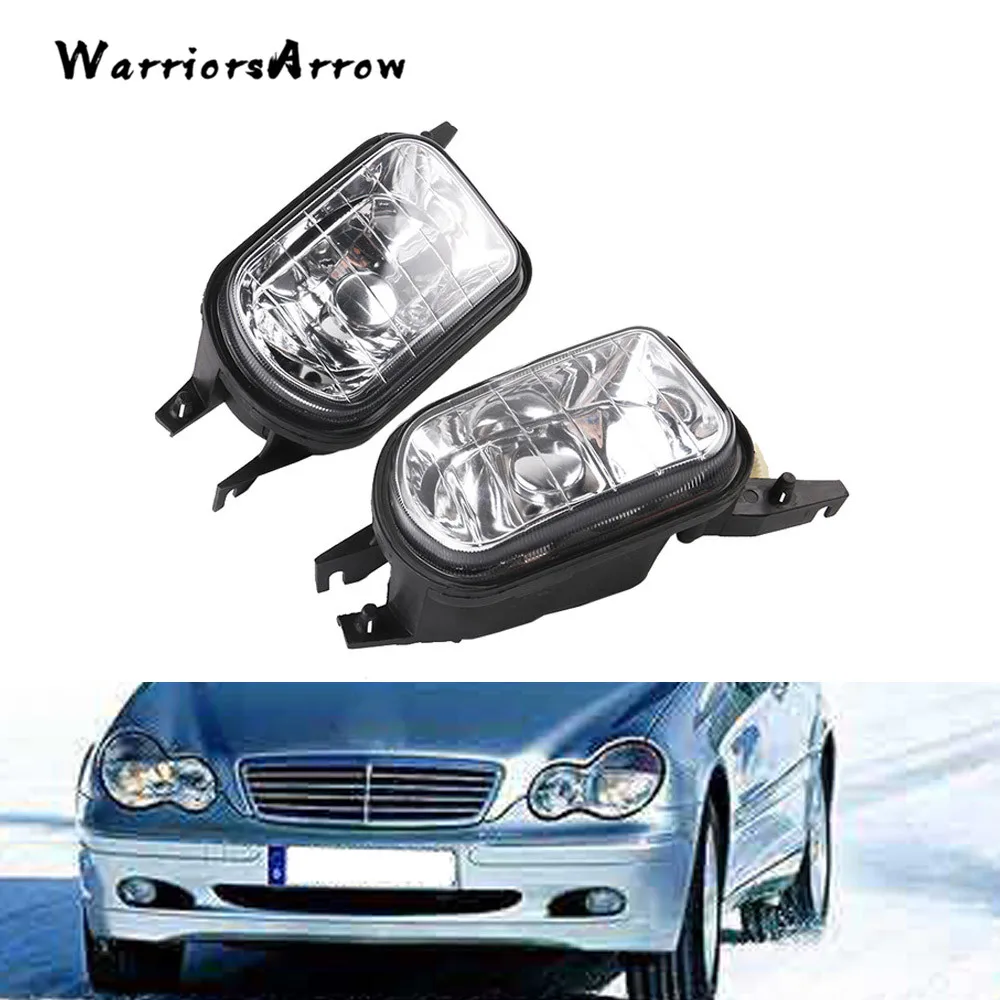 

WarriorsArrow Pair L+R Bumper Fog Light Lamp Foglight No Bulb For Mercedes Benz W203 C-Class C320 C240 2038201856 203820175