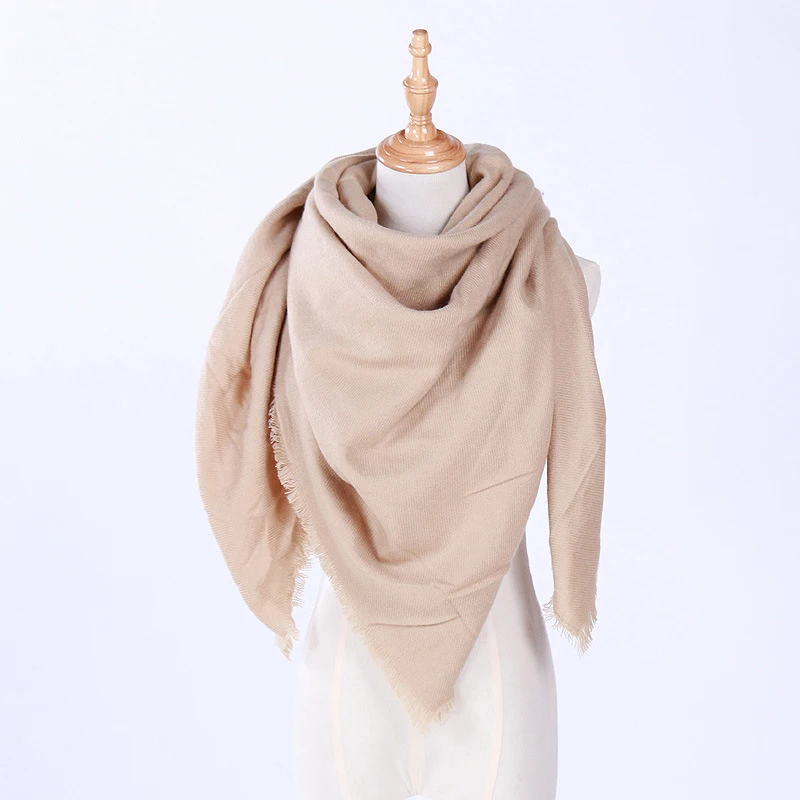 

Solid Color Neckerchief Wraps Women Scarf