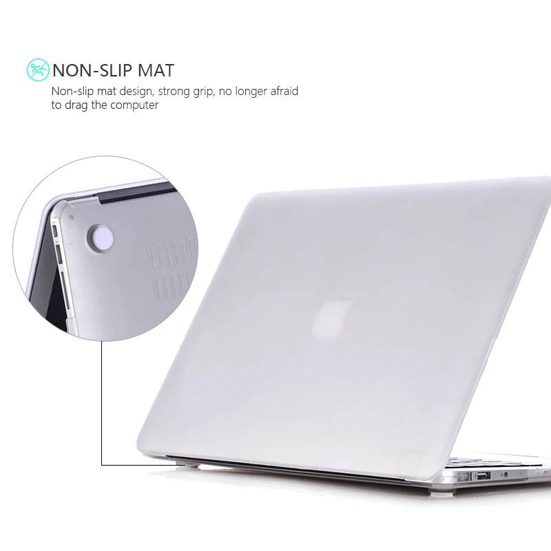 Laptop Case For Macbook Air 13 Matte Transparent Case For Apple Macbook Air Pro Retina 11 12 13 15 + Screen Protector Laptop Case For Macbook Air 13 Matte Transparent Case For Apple Macbook Air Pro Retina 11 12 13 15 + Screen Protector