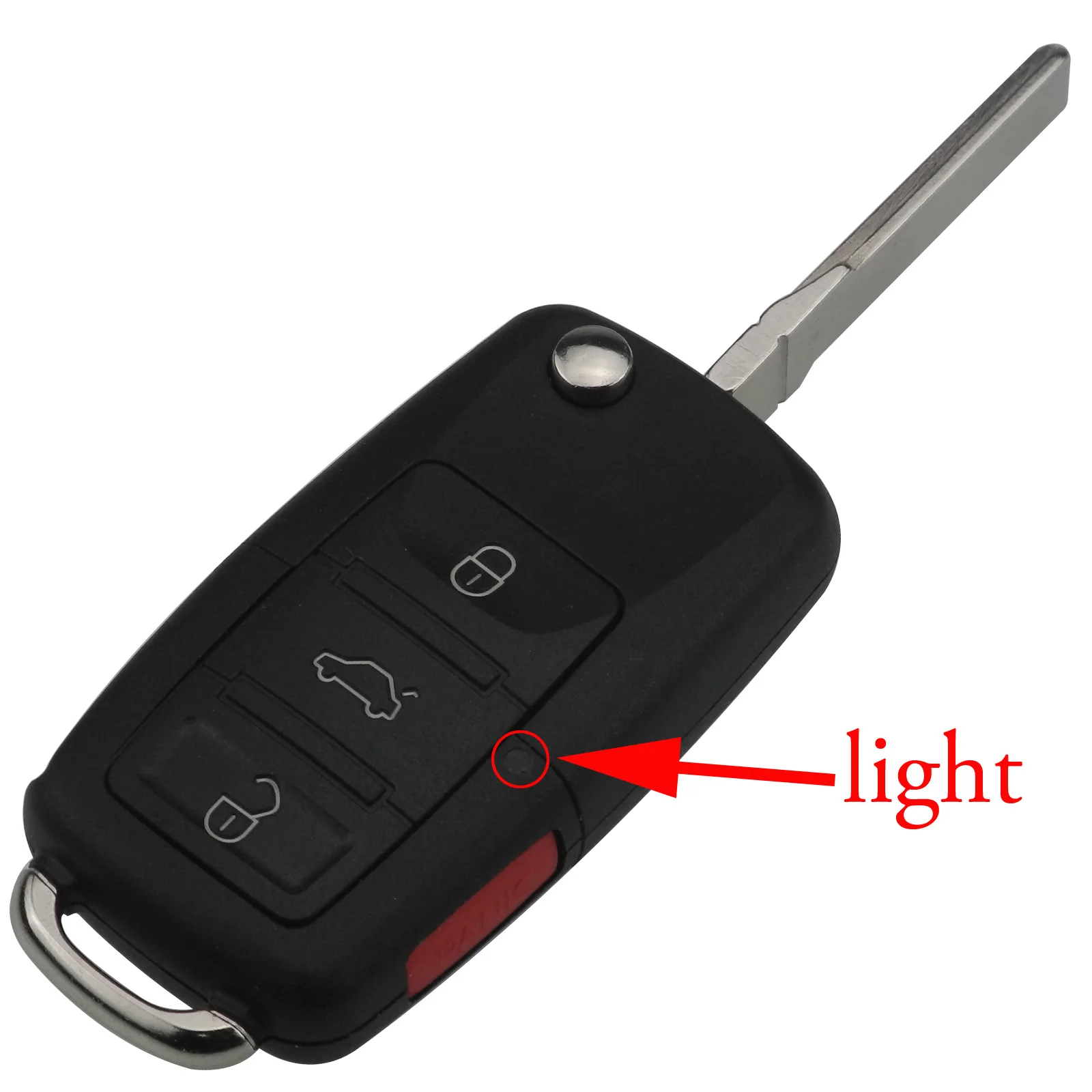 Flip Remote Key Shell For VW Volkswagen Golf 4 5 7 Passat B5/6 Tiguan Beetle Polo MK4 Bora Skoda Seat 2/3/4B Uncut Blade KeyCase|Ключ от