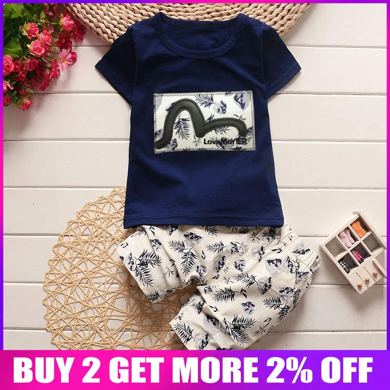 

Bibicola baby boy summer clothing sets children clothes baby boy clothes set boy top t-shirt + shorts toddler boys cotton suit