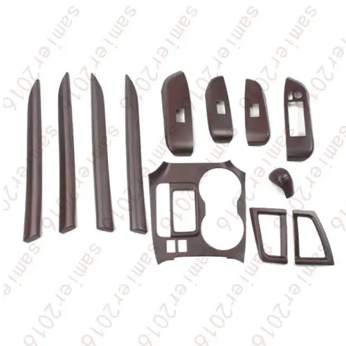 

12x Inner Trim Kit Full Set Decorate Cover For Toyota Kluger Highlander 14 15