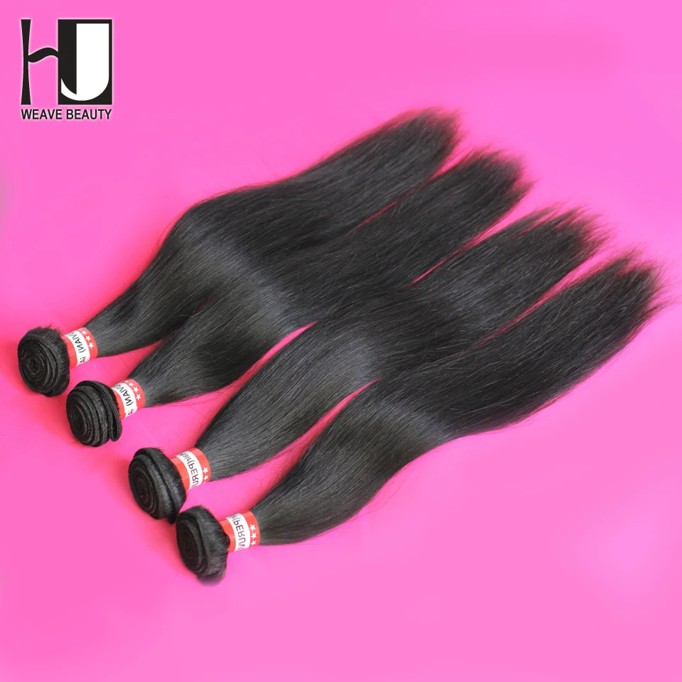 Hot Sale Peruvian Straight Virgin Hair 4pcs Lot 6a unprocessed virgin peruvian hair Weave Free Shipping