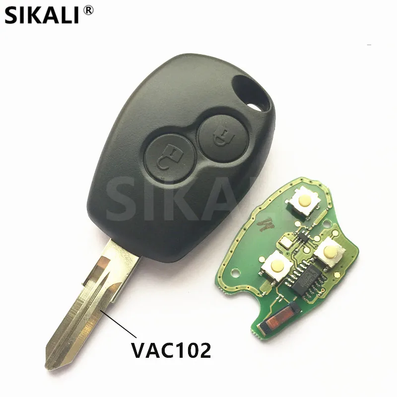 

2 buttons Car Remote Key 433MHz for Megane Modus Clio Kangoo Logan Sandero Duster PCF7946/PCF7947 Chip for Renault