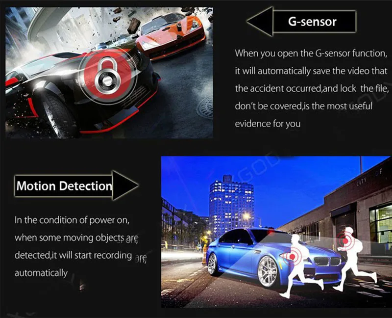 G-sensor and motion detective
