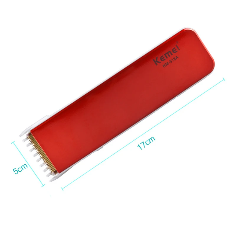 Kemei km-518a профессиональная электрическая машинка для стрижки волос, триммер для бороды, парикмахерский инструмент, машинка для стрижки волос с европейской вилкой