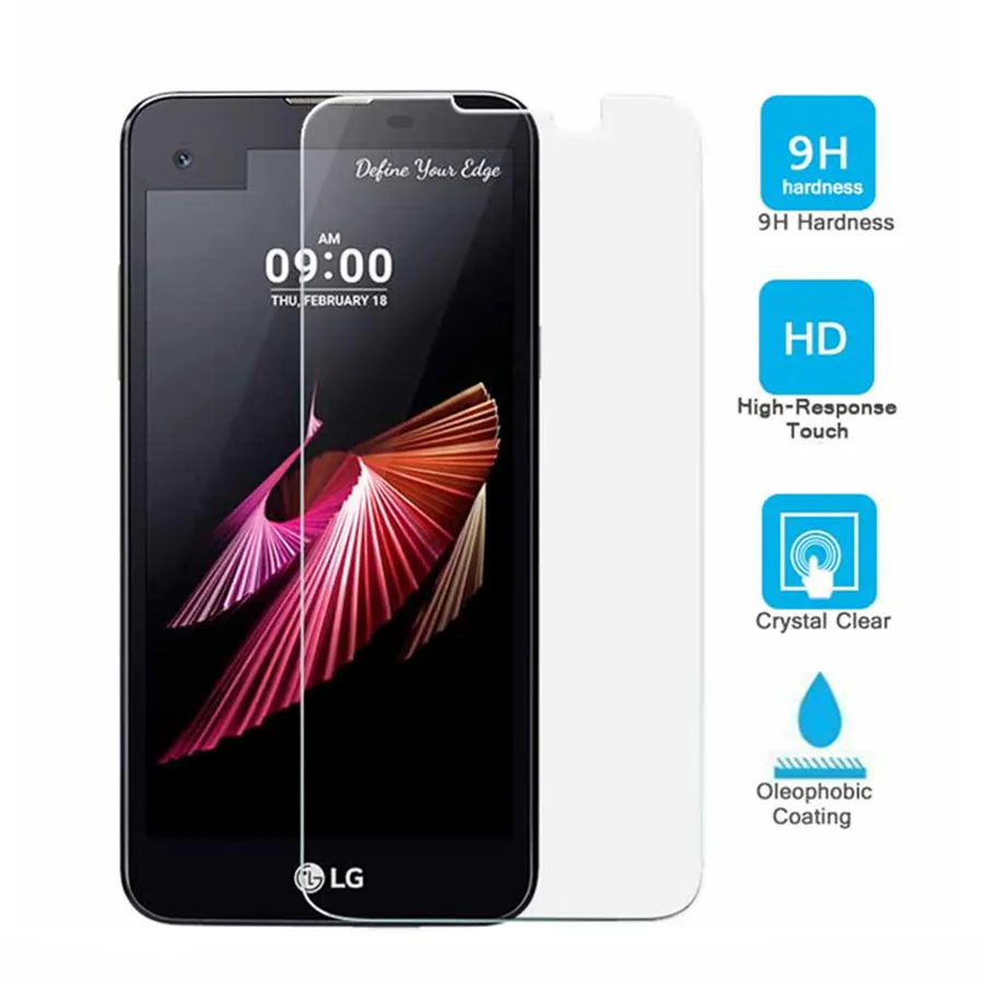 

X screen K500 Tempered Glass Premium 9H Phone Screen Protector For LG X screen X View K500N K500DS Clear Explosion Proof Film