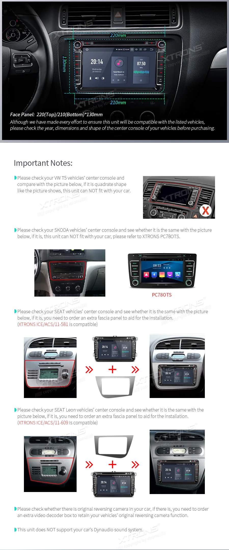 Perfect XTRONS PX6 64GB ROM Android 9.0 Car Stereo Radio DVD Player HDMI for VW Volkswagen Golf Passat Touran Tiguan for Skoda for Seat 3 Perfect XTRONS PX6 64GB ROM Android 9.0 Car Stereo Radio DVD Player HDMI for VW Volkswagen Golf Passat Touran Tiguan for Skoda for Seat 3